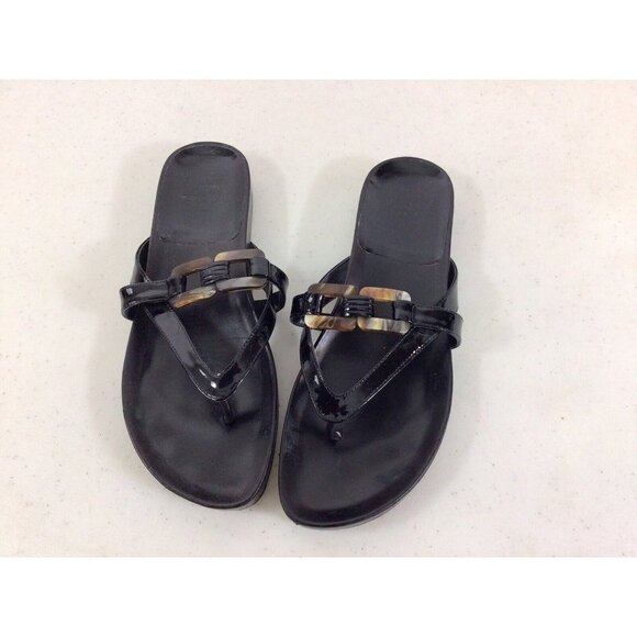 Stuart Weitzman Leather Sandals Flats Womens 7 - Picture 8 of 10